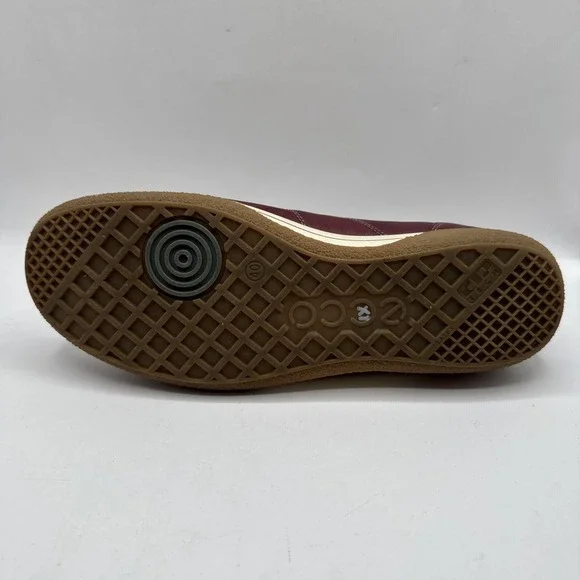 Ecco Shoes Womens 40 Sneakers Maroon Lace Up Casual Round Toe Low Top Comfort - Picture 6 of 13